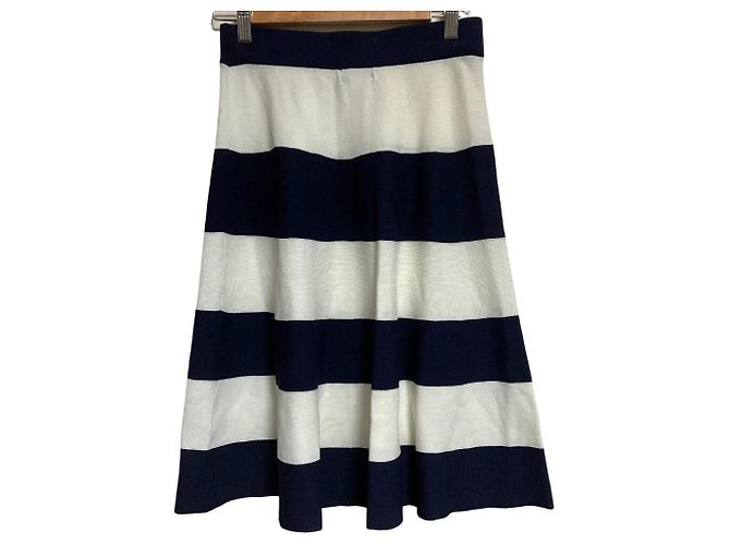Autre Marque BLUE LABEL CRESTBRIDGE Strickrock mit Streifen Blau