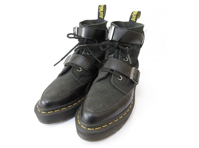 Autre Marque Bottines courtes en cuir Dr. Martens Marsha Noir