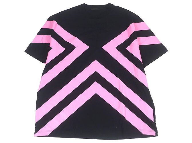 Prada Triangle Logo Cotton T-shirt Black
