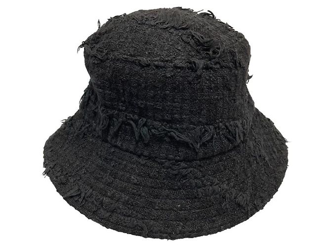 Autre Marque Cappello in Tweed La Maison de Lyllis Nero