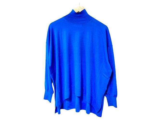 Autre Marque ENFOLD TURTLE-NECK BOX PULLOVER
Pulôver de lã Azul Azul claro
