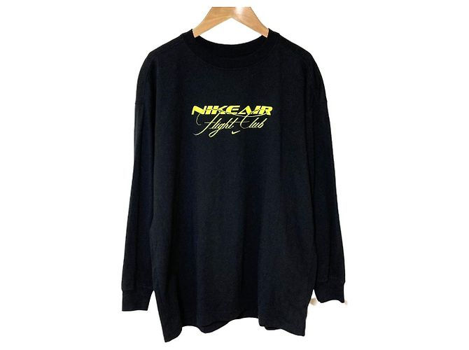 Autre Marque Camiseta de manga larga Oversized Nike Negro Verde