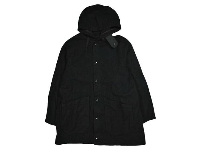Autre Marque Engineered Garments Madison Parka 20oz Melton Coat Nero