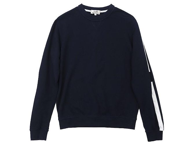 Hermès Sweatshirt em algodão French Terry Hermes Azul