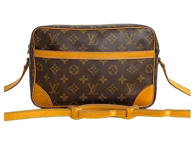 Bolsa de Ombro Louis Vuitton Trocadero Monogram em couro Marrom Bronze