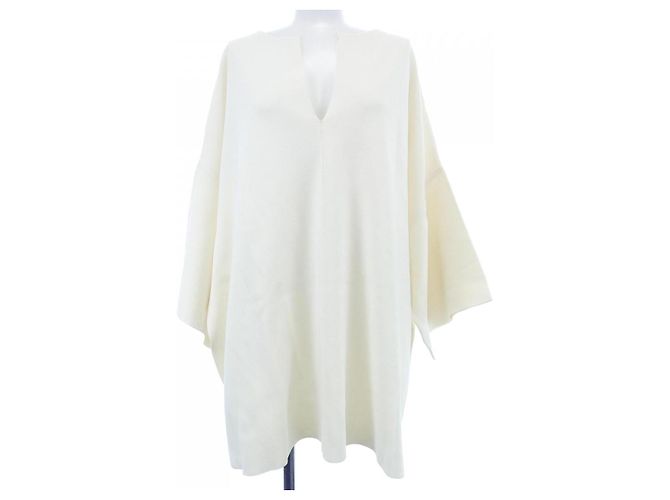 Top de tecido branco Céline XS