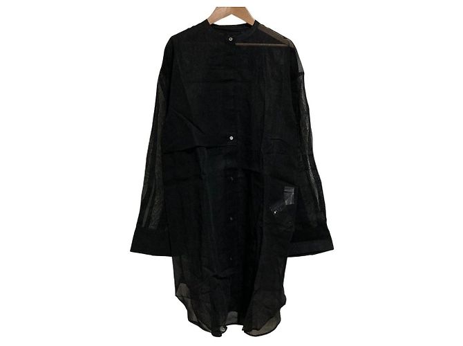 Autre Marque Camicia trasparente ESSEN LAUTREAMONT Nero