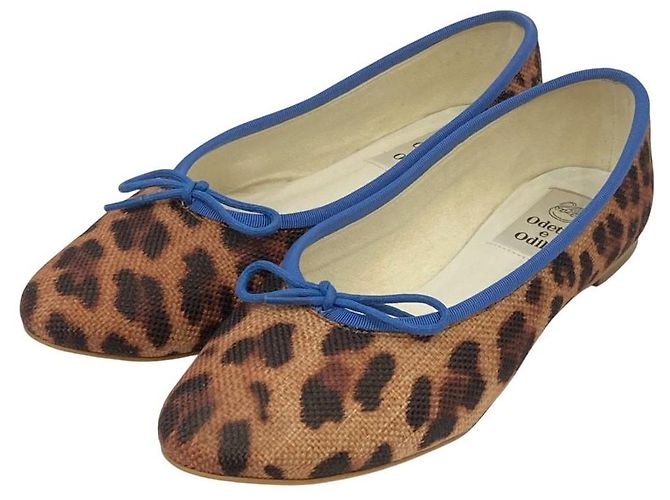 Autre Marque Chaussons de ballet Odette e Odile Leopard Marron