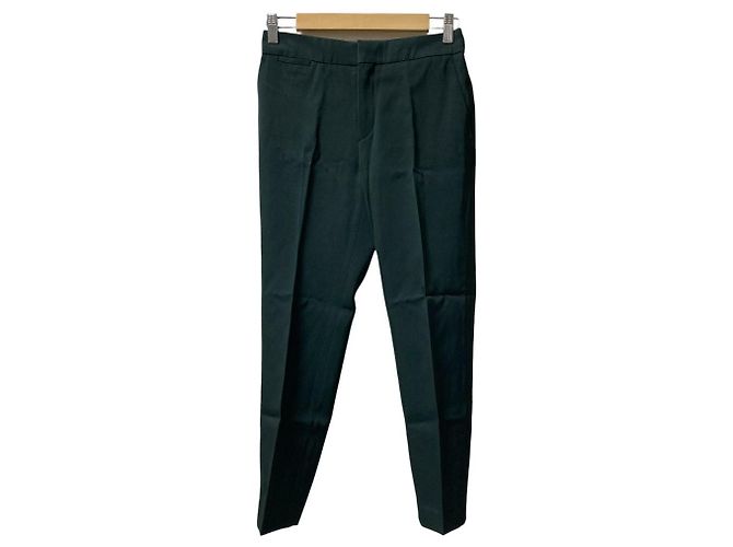 Autre Marque Calças em sarja de lã e viscose Drawer Verde