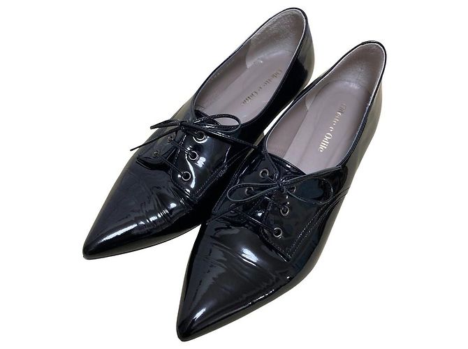 Autre Marque Escarpins à lacets Odette e Odile Noir