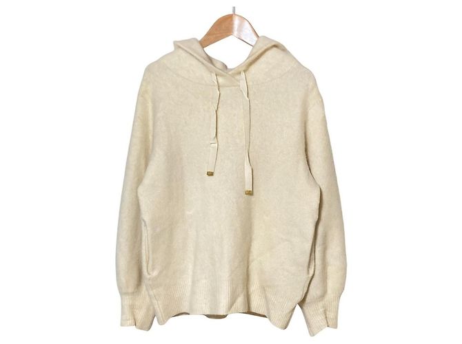 Autre Marque Loulou Willoughby Strick-Hoodie Weiß