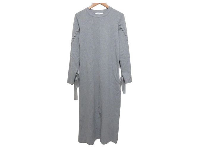 Autre Marque UN3D. Strickkleid mit Zopfmuster Braun
