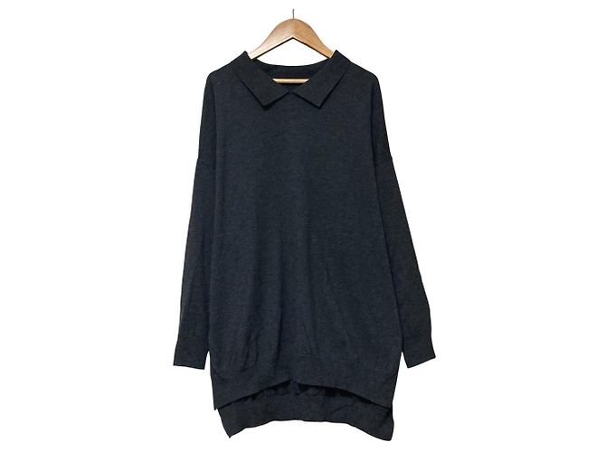 Autre Marque mizuiroind Prenda de punto Oversized con cuello Castaño