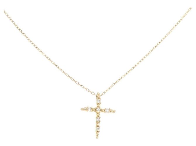 Autre Marque Collana Croce Diamanti Au750 D'oro
