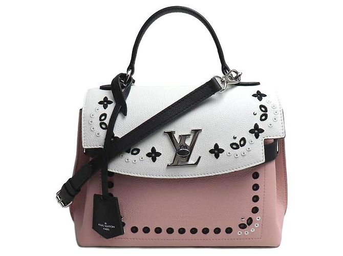 Borsa a tracolla 2 vie Louis Vuitton Lockme Ever BB in pelle di vitello Multicolore
