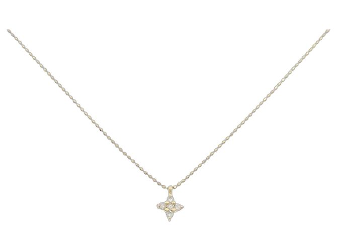 Autre Marque Collar de Diamantes Au750 Dorado