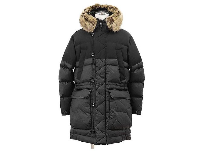 MONCLER SABLETTES 100% Nylon Down Jacket Black