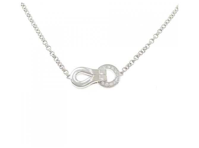 Collar Cartier Agrafe 750 White Gold Plata