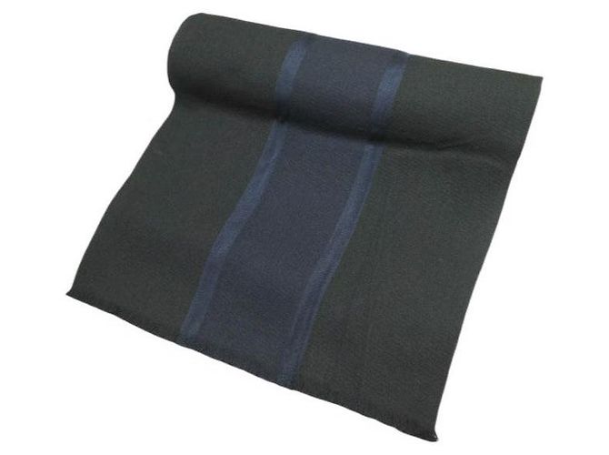 Cachecol de Lã e Seda Balenciaga Preto Azul marinho