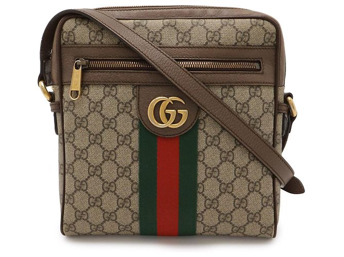 Borsa a tracolla Gucci Ophidia GG Supreme Rosso Beige Verde