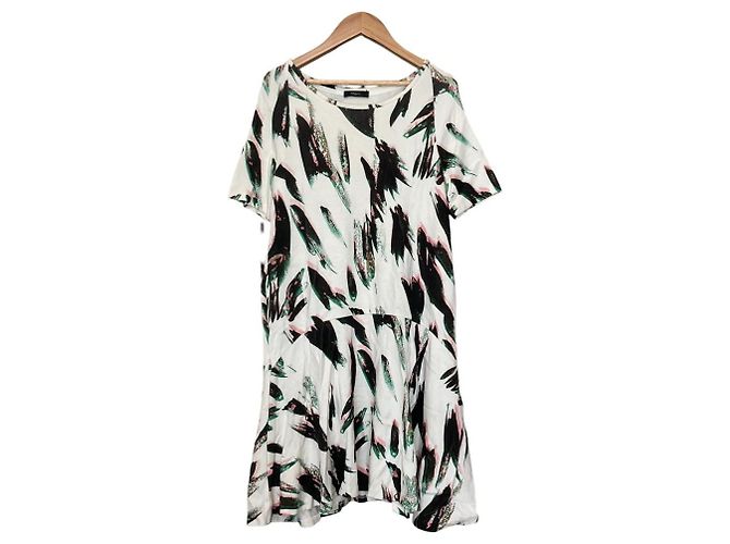 Paul Smith Kleid mit Print Schwarz Weiß Grün