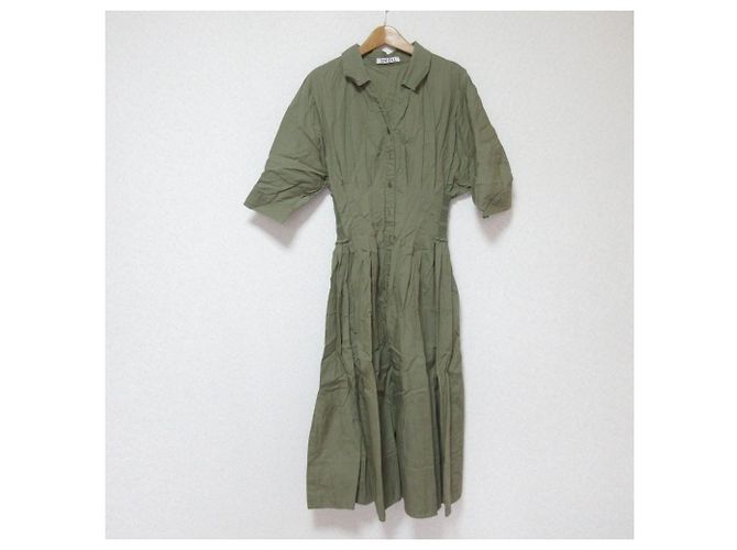 Autre Marque Snidel Hemdkleid mit Details Grün Khaki