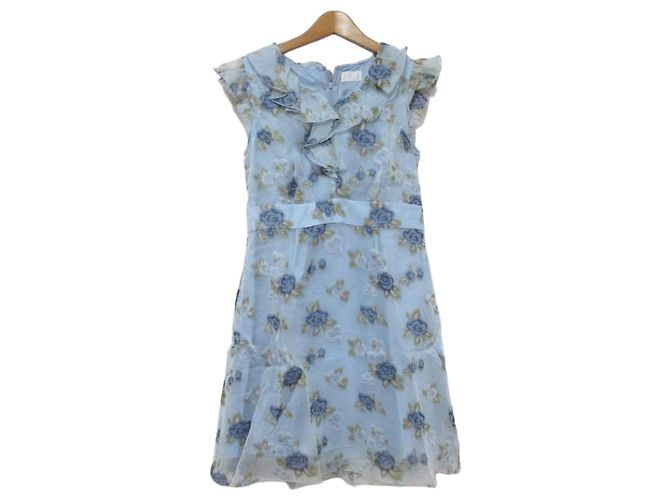 Autre Marque Vestido de cupro Harrods Azul