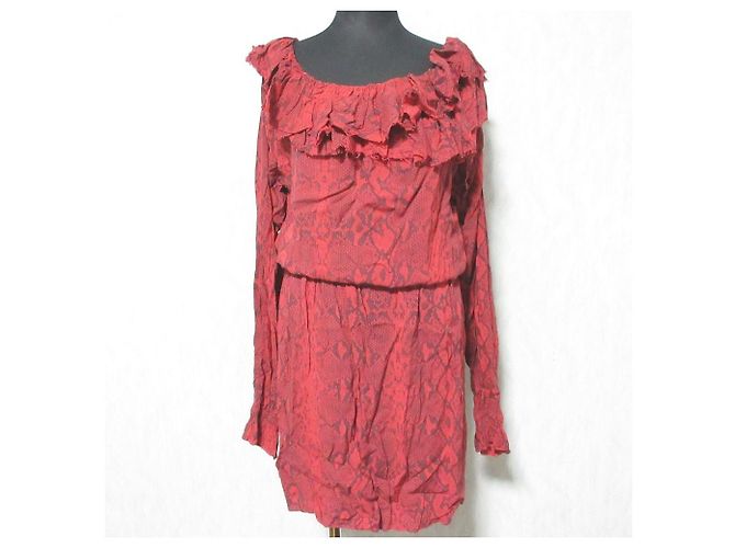 Autre Marque Replay Animalié Print Dress Red
