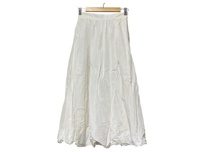 Autre Marque BEAMS HEART Nylon-Ballonrock Weiß