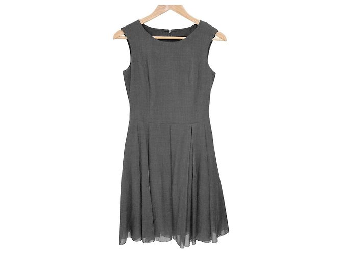 Autre Marque Rene Ärmelloses Kleid aus waschbarem Poly-Wolle Braun