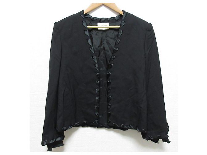 Autre Marque Veste sans col Ingeborg Noir