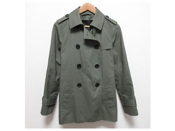 Trench Coat Corto Coach Verde Caqui