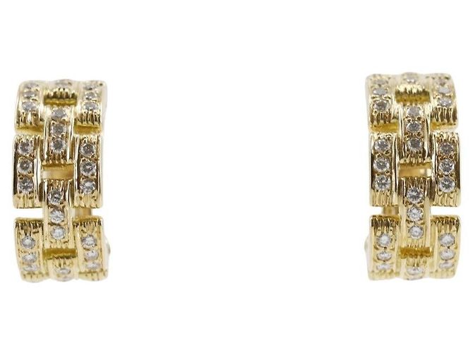 Orecchini Cartier Maillon Panthère Au750 Diamond D'oro