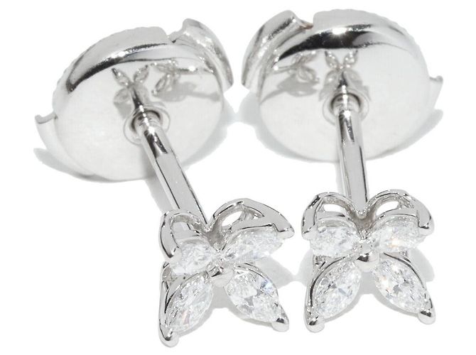 Orecchini Tiffany & Co. Victoria Pt950 Diamond Argento