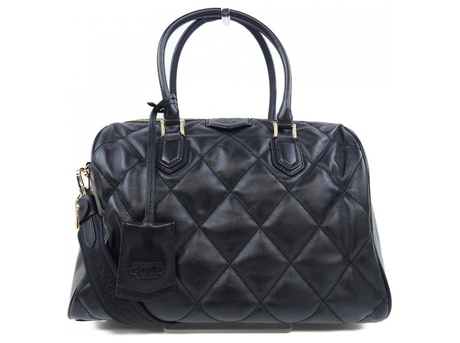 Autre Marque COCOCELUX GOLD Lederhandtasche Schwarz
