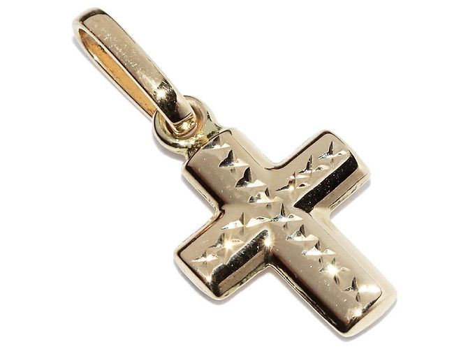 Autre Marque Pendente Croce Au750 D'oro
