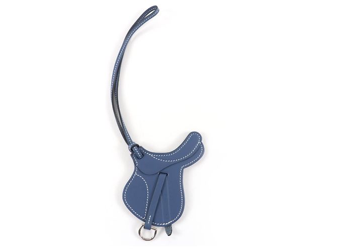 Hermès Paddock Sailor Swift Leather Charm Azul