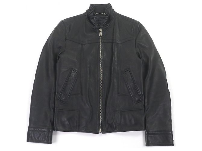 Dolce & Gabbana Dolce&Gabbana Lammlederjacke Schwarz
