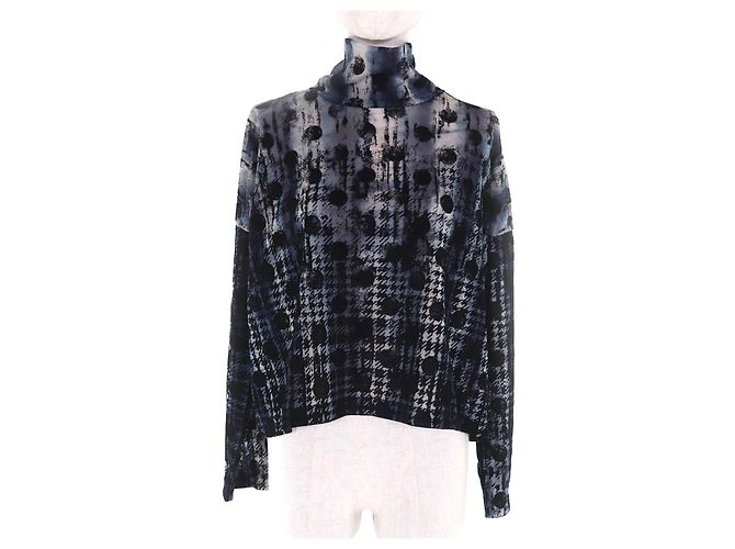 Autre Marque Y's T-Shirt aus Polyester Blau Marineblau