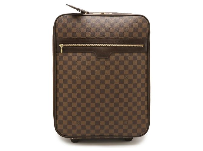 Mala Louis Vuitton Pegase 45 Damier Marrom