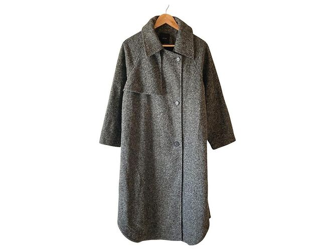 Autre Marque Abrigo de espiga Spick and Span Negro