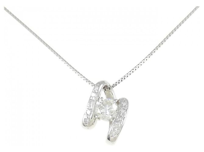 Autre Marque Collana di diamanti PT900 PT850 Argento