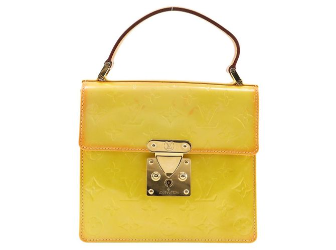 Sac à main Louis Vuitton Spring Street Monogram Vernis Jaune