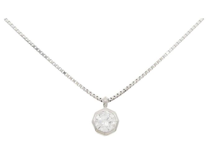 Autre Marque Collar de diamantes PT900 PT850 Plata