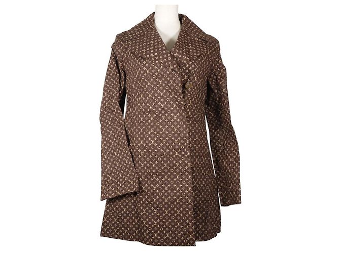 Trench in cotone Monogram Louis Vuitton Marrone
