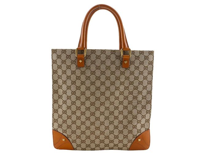 Gucci GG Canvas Tote Bag Braun