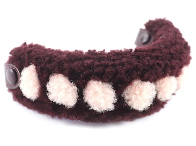 Accessorio in shearling Fendi Marrone