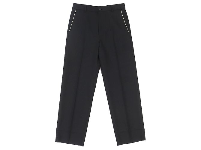 Pantalones de poliéster con parche de logotipo Gucci Negro