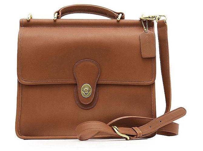 Coach Old Coach Bolsa de ombro 2way em couro Marrom