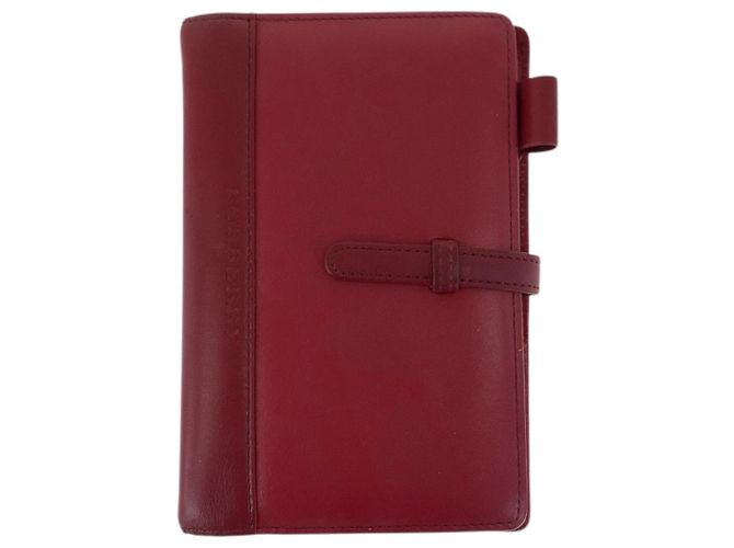 Burberry Leather Notebook Cover Red